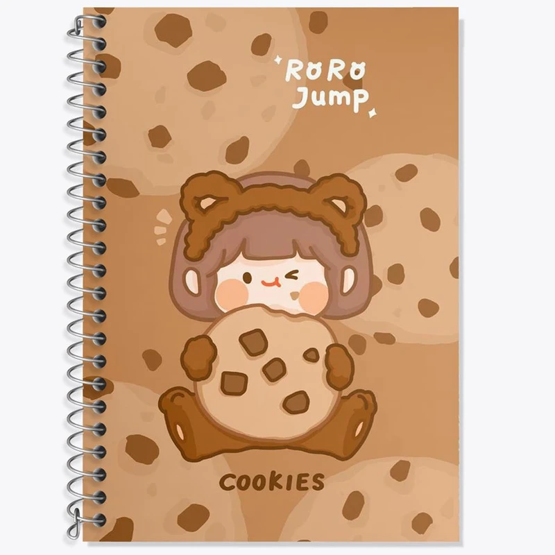 دفتر زبان 50 برگ خندالو مدل سه خط طرح رورو جامپ کد 27864