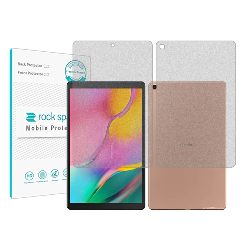 محافظ صفحه نمایش مات راک اسپیس مدل HyMTT مناسب برای تبلت سامسونگ Galaxy Tab A 10.1 (2019) به همراه محافظ پشت تبلت