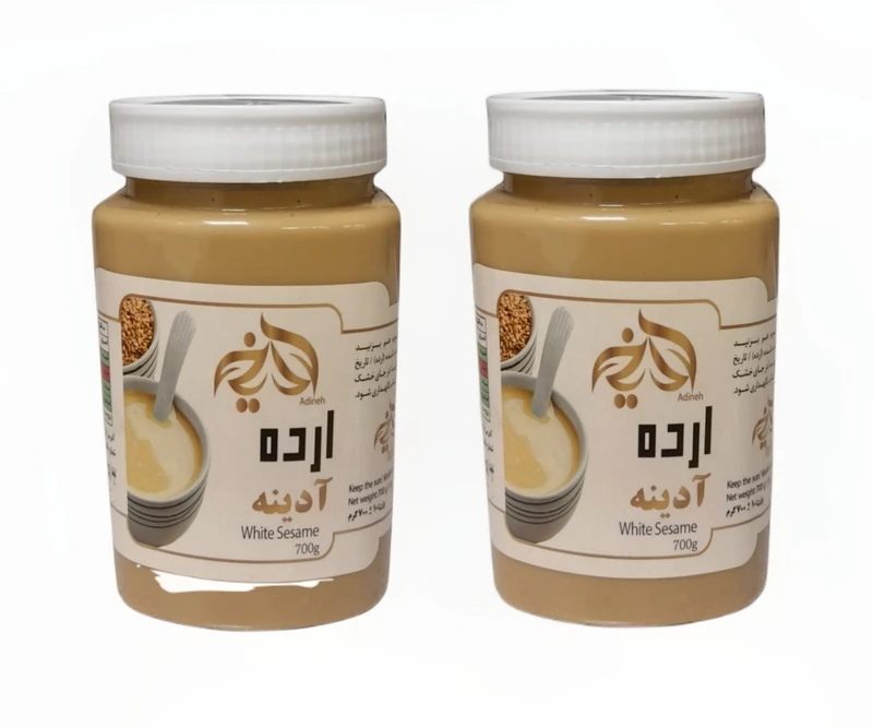  ارده کنجد آدینه اردکان - 700 گرم بسته 2 عددی