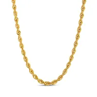 زنجیر طلا کم اجرت 18 عیار زنانه زرالتون مدل طنابی