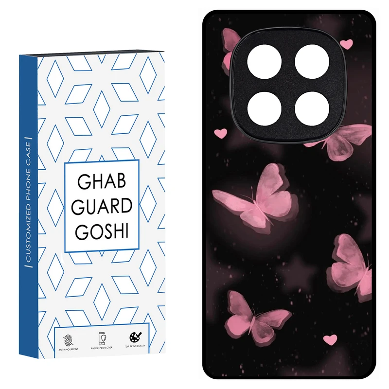 کاور قاب گارد گوشی طرح پروانه کد FB-182 مناسب برای گوشی موبایل شیائومی redmi note 14 pro 4g / poco x7  