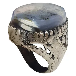 انگشتر نقره مردانه مدل بیت العقدة لبنانی کد BOL221195