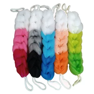 لیف حمام مدل کمری طرح سه رنگ مجموعه 5 عددی