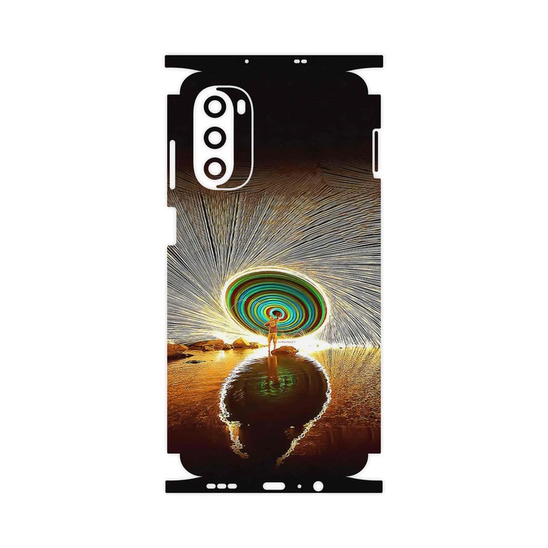 برچسب پوششی ماهوت مدل Night Light Fountain-FullSkin مناسب برای گوشی موبایل موتورولا Moto G52