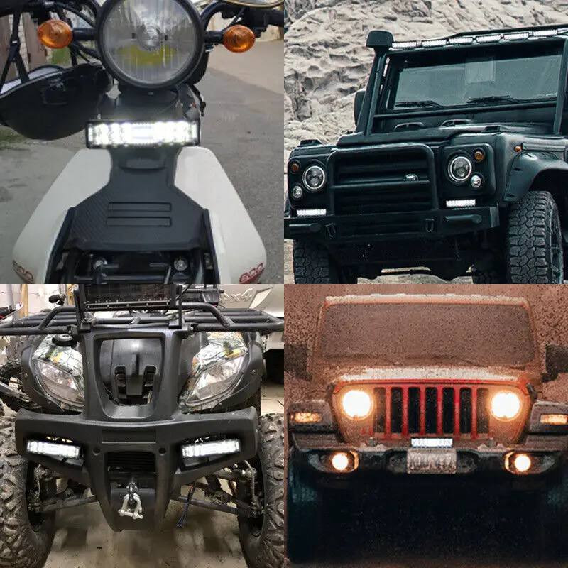 پروژکتور خودرو اچ اف دی مدل  مستطیل بسته دو عددی