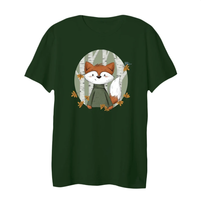 تی شرت لانگ آستین کوتاه زنانه مدل روباه کد 2