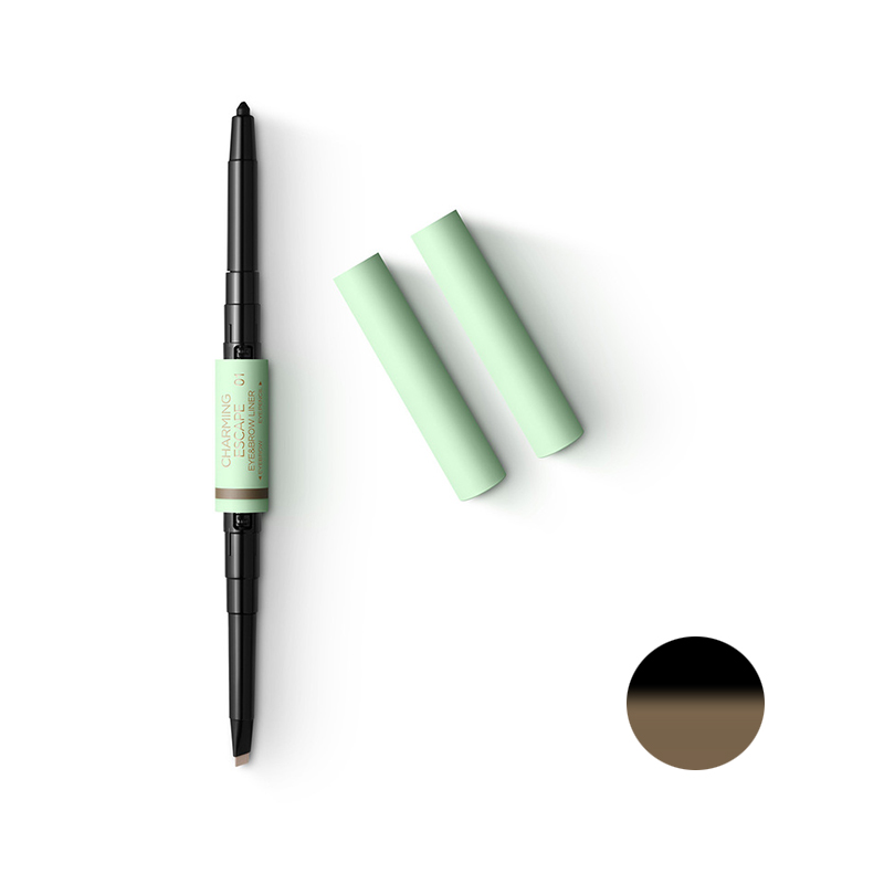 مداد ابرو و مداد چشم کیکو میلانو مدل charming escape double شماره 01
