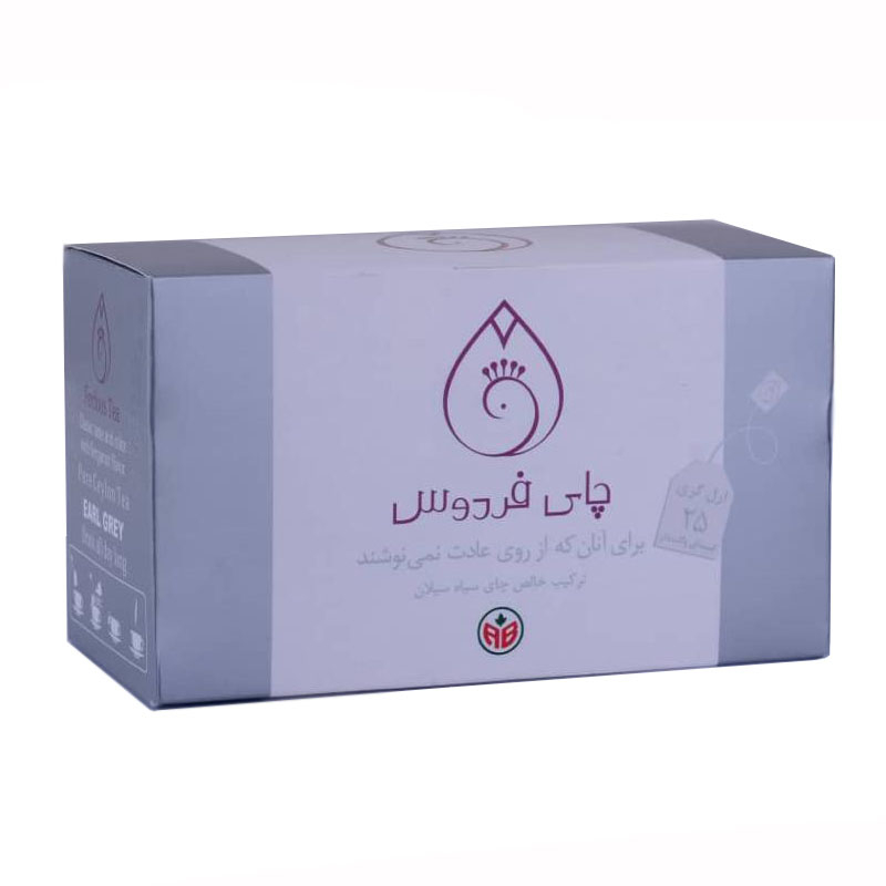چای کیسه ای ارل گری فردوس بسته 25 عددی 