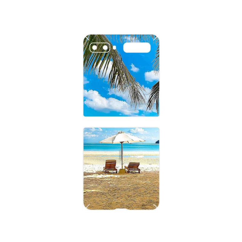 برچسب پوششی ماهوت مدل Beach مناسب برای گوشی موبایل سامسونگ Galaxy Z Flip