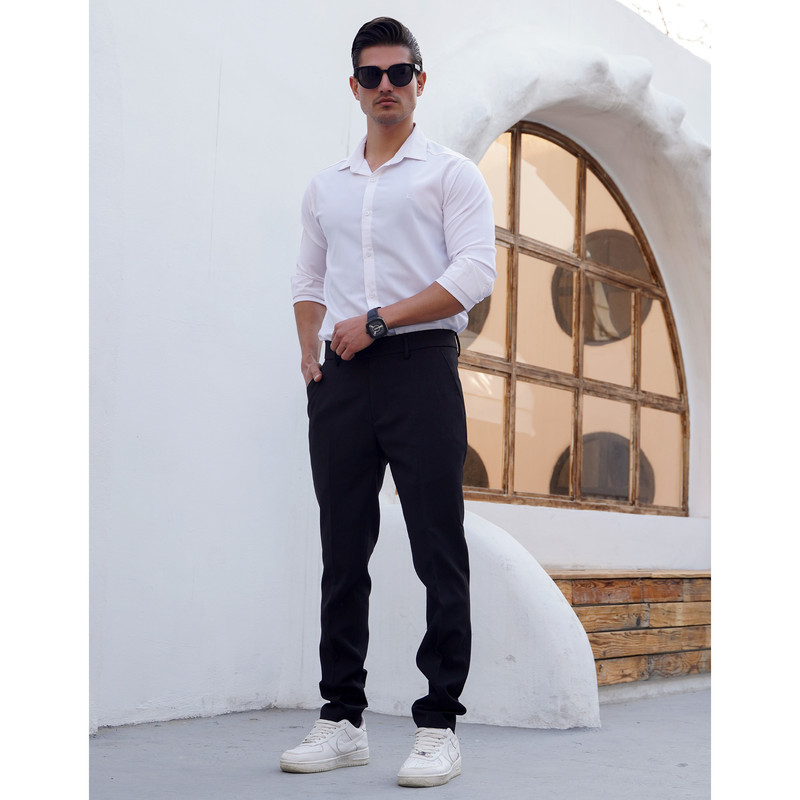 شلوار پارچه‌ای اسلیم فیت مردانه مدل 1167-099