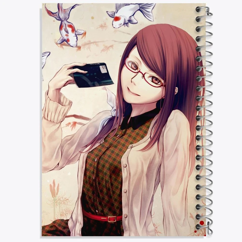 دفتر مشق 100 برگ خندالو طرح ریزه کامیشیرو انیمه توکیو غول Tokyo Ghoul کد 11876