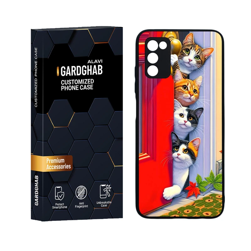 کاور گارد قاب علوی مدل دور ژله ای فانتزی مناسب برای گوشی موبایل سامسونگ Galaxy A03s