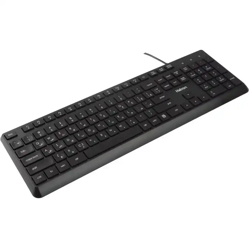 کیبورد هترون مدل HK190 ا HK190 USB Wired Keyboard