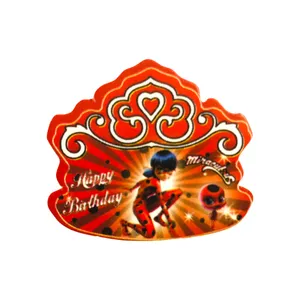 تاپر تولد مسترتم طرح دخترکفشدوزک پلاس بسته بندی 100 عددی