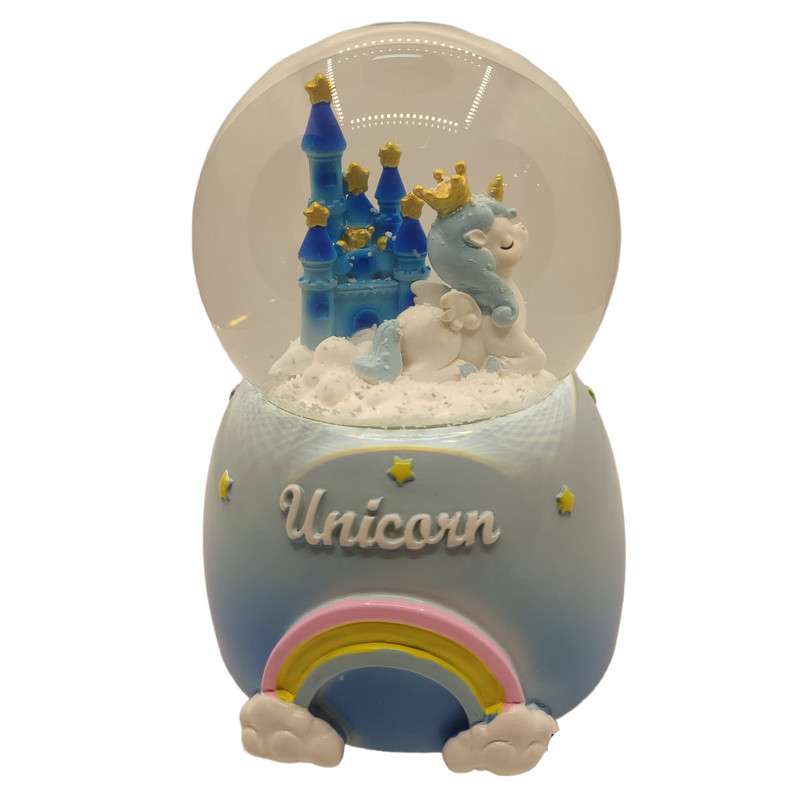 گوی موزیکال مدل چراغ دار طرح یونیکورن