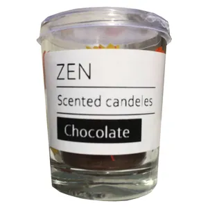 شمع لیوانی مدل شکلات کد ZEN.012