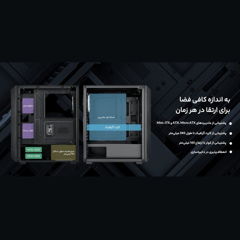 کیس کامپیوتر اف اس پی مدل CMT218