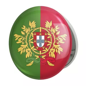 آینه جیبی خندالو طرح پرچم پرتغال مدل تاشو کد 20548 