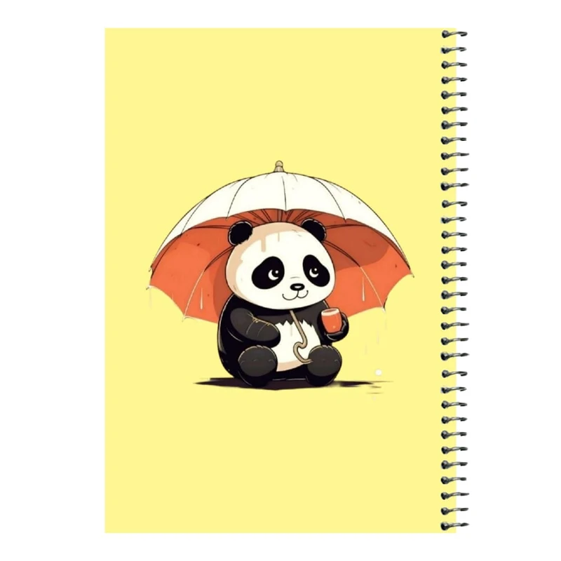 دفتر مشق 80 برگ اس جی مدل پاندا و چتر  