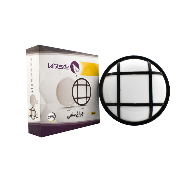 چراغ سقفی 24 وات روکار شی کاریزما مدل افرا