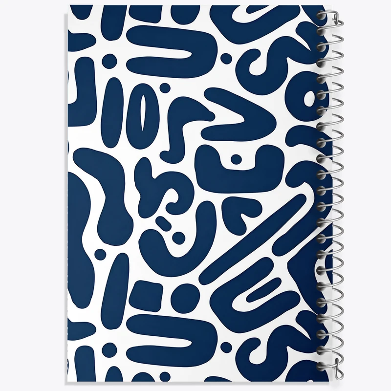 دفتر شطرنجی 50 برگ خندالو طرح پترن فانتزی کد N2615