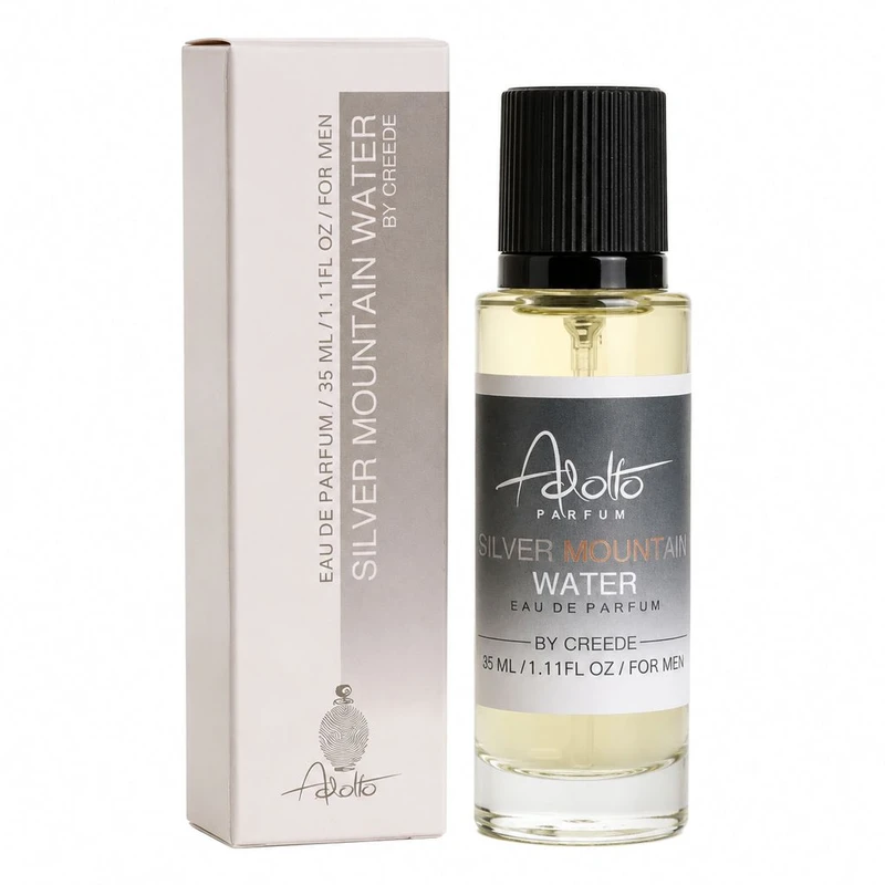 عطر جیبی مردانه آدولفو مدل Silver Mountain Water با رایحه خنک و معطر حجم 35 میلی لیتر