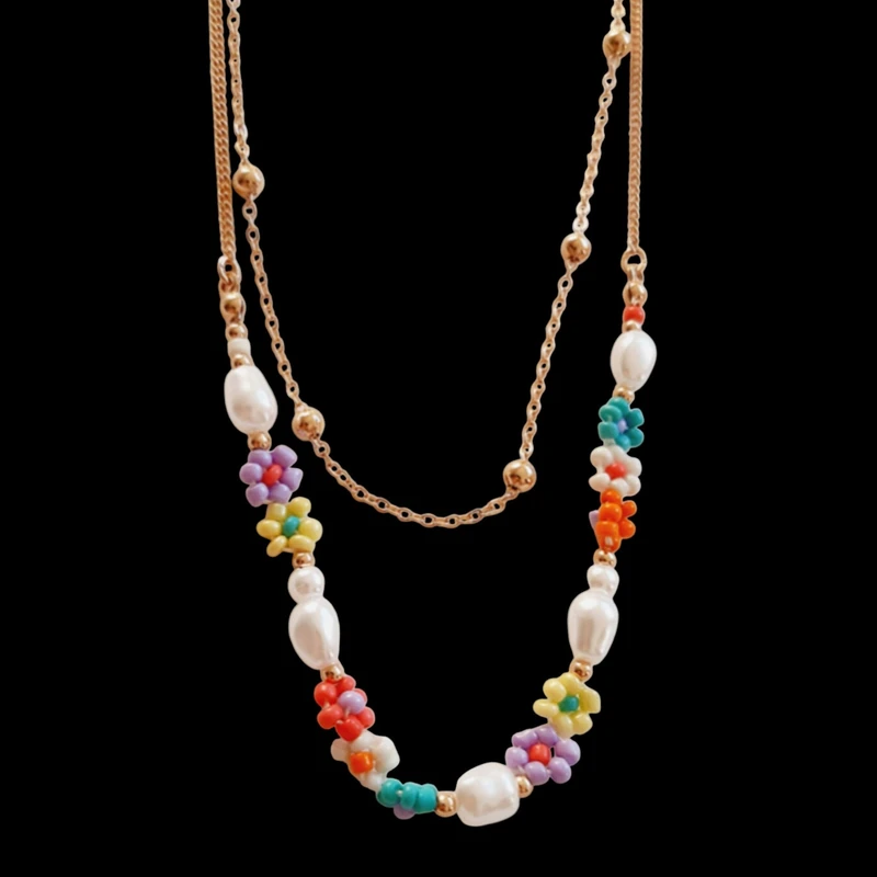 گردنبند زنانه سیکس مدل دولاین باروک کد E2848