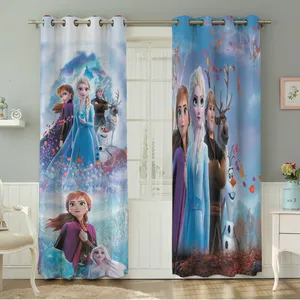 پرده نیروانا طرح   کودک مدل مخمل کد 8599 سایز 140×280 سانتی متر