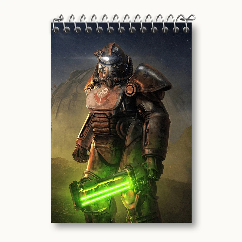 دفتر یادداشت 50 برگ خندالو مدل بازی فال‌اوت (Fallout) کد 31289