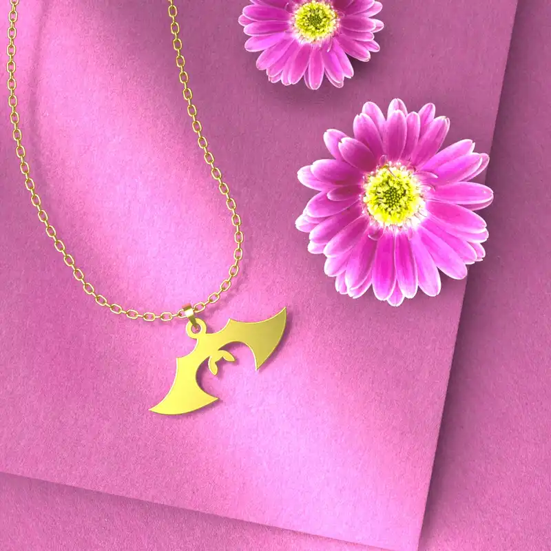 گردنبند طلا 18 عیار زنانه مدوپد مدل هالووین کد G3-1-1159