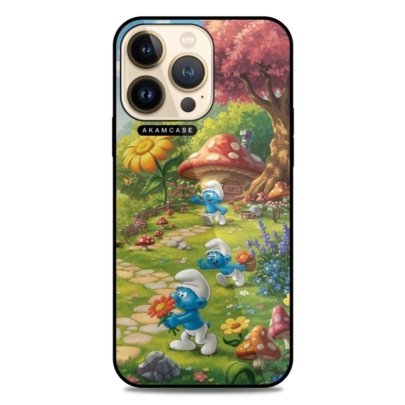 کاور آکام مدل AMC-WA13PRO-SMURFS-8 مناسب برای گوشی موبایل اپل iPhone 13 Pro