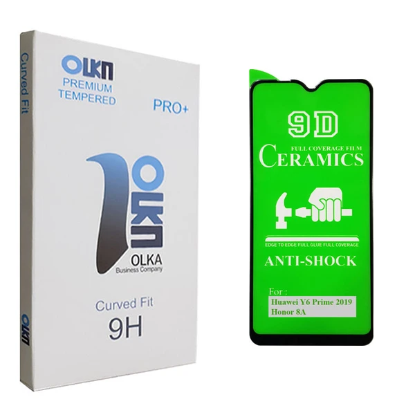 محافظ صفحه نمایش 9D الکا مدل +PRO مناسب برای گوشی موبایل هوآوی Y6 Prime 2019 / آنر 8A