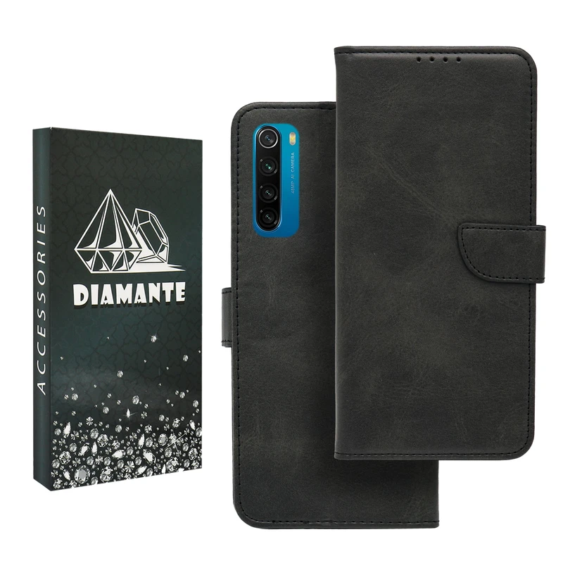 کیف کلاسوری دیامانته مدل Khoshi Bk مناسب برای گوشی موبایل شیائومی Redmi Note 8