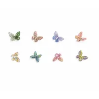 گوشواره دخترانه مدل پروانه ای  مجموعه 4 عددی