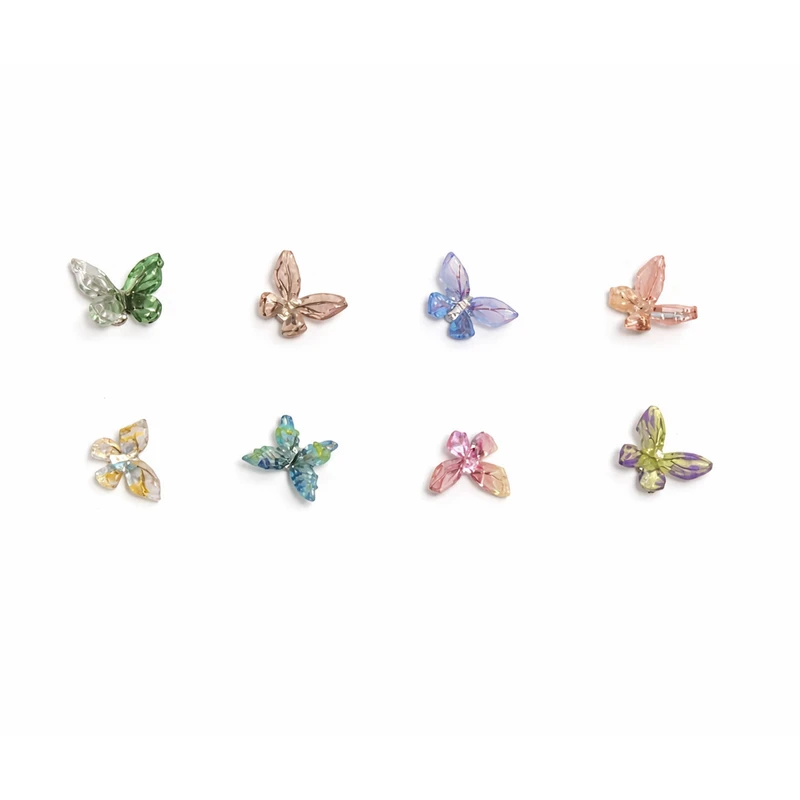 گوشواره دخترانه مدل پروانه ای  مجموعه 4 عددی