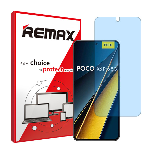 محافظ صفحه نمایش آنتی بلو ریمکس مدل HyBLU مناسب برای گوشی موبایل شیائومی Poco X6 Pro 5G