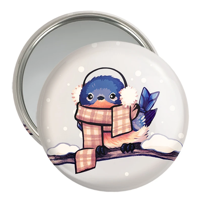 آینه جیبی خندالو مدل گنجشک حیوانات بامزه  کد 21060