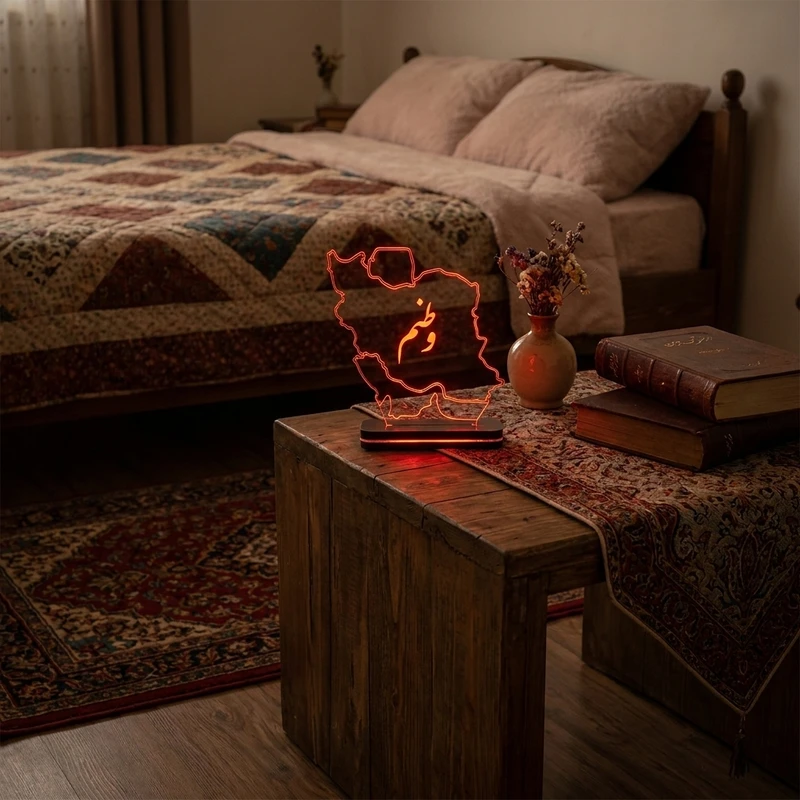  چراغ خواب سان لیزر طرح وطنم مدل کلید دار