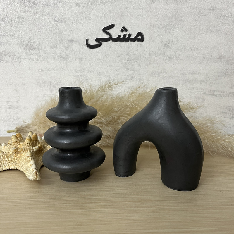 گلدان بتنی مدل آبشاری و پافیلی مجموعه 2 عددی