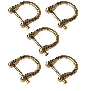 حلقه پیچی مدل اعلاء طرح نعلی کد Rnd_2Goldpinx5 بسته 5 عددی