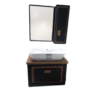 ست کابینت و روشویی گاتریا مدل لیونا 60 به همراه آینه و باکس