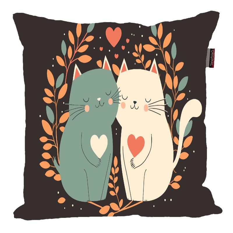 کوسن ناریکو مدل فانتزی طرح گربه کد 01057