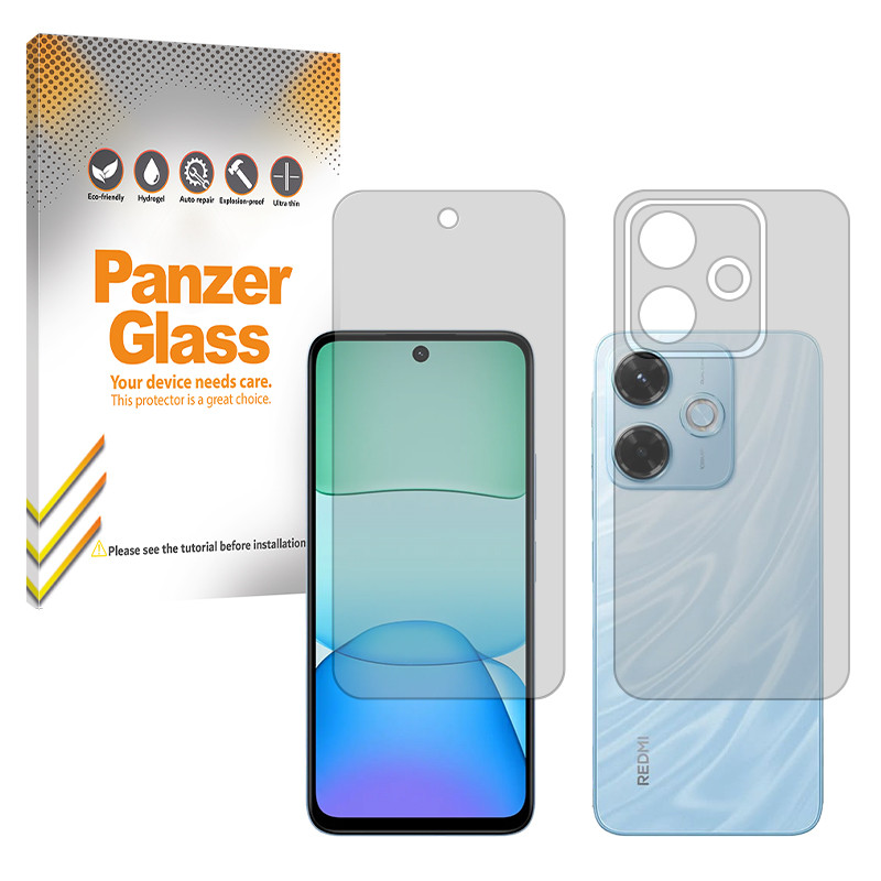 محافظ صفحه نمایش مات پنزر گلس مدل Resistant مناسب برای گوشی موبایل شیائومی Redmi 13x به همراه محافظ پشت گوشی 