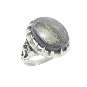 انگشتر نقره مردانه مدل حدید هفت جلاله کد 15032