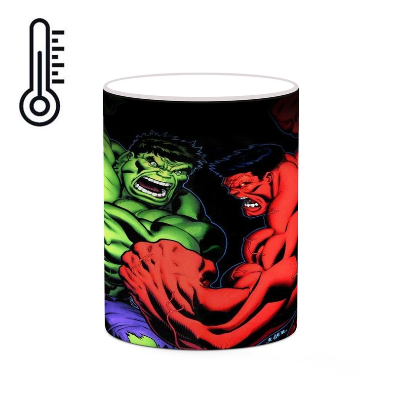 ماگ حرارتی کاکتی مدل رد هالک Red Hulk کد mgh39728