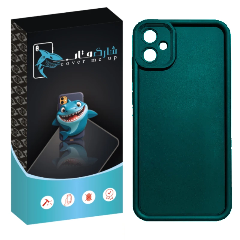 کاور شارک قاب مدل سیلیکونی سولید مناسب برای گوشی موبایل سامسونگ Galaxy A05