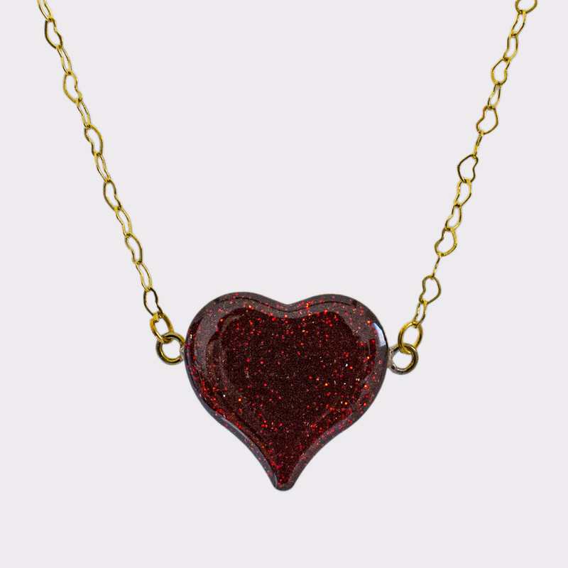 گردنبند دخترانه مدل قلب کد 322