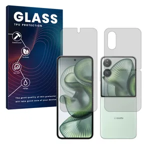 Glass Hydrogel model Transparent Screen Protector for Xiaomi Mix Flip 2 mobile phone along with the back protector