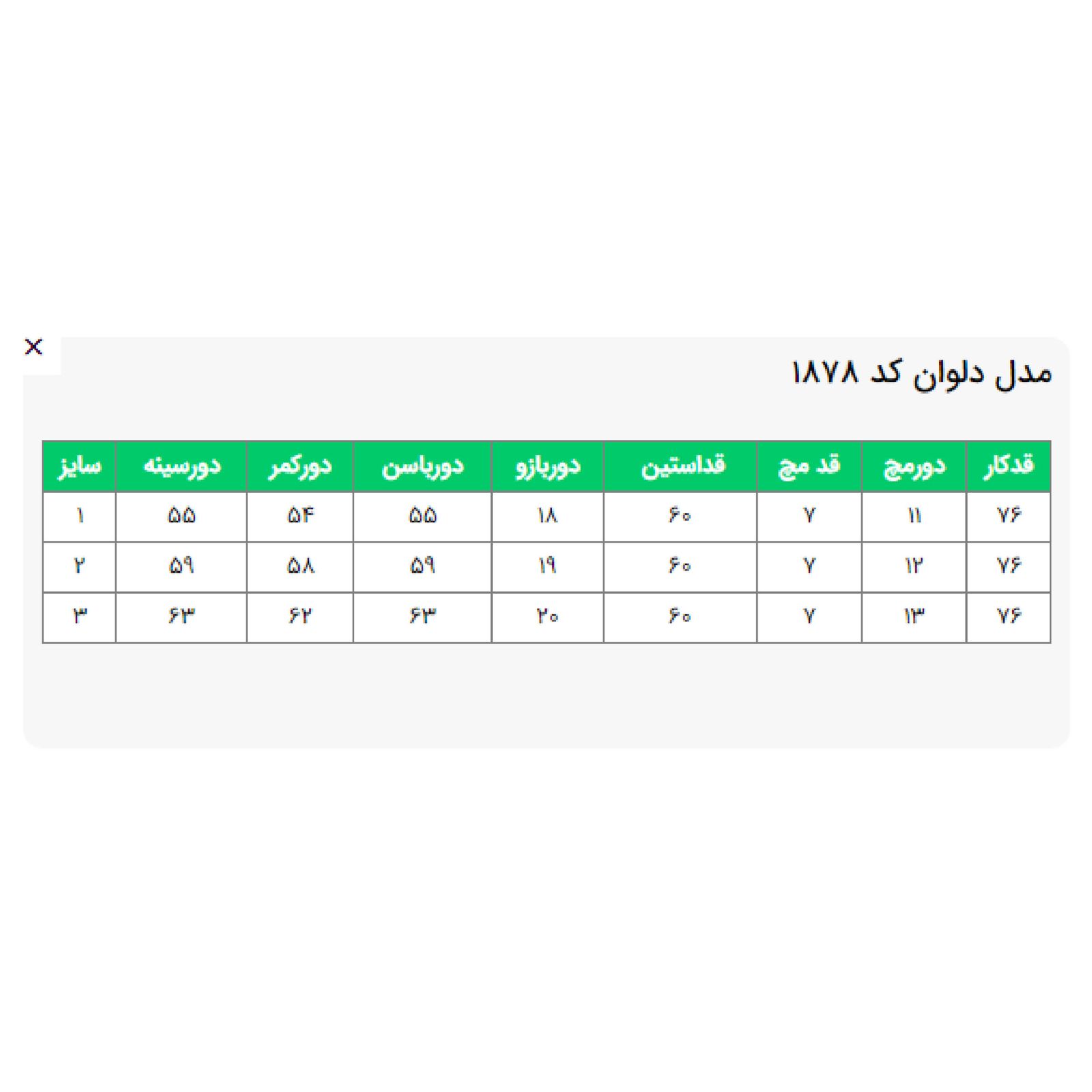 مانتو زنانه السانا مدل دلوان کد 187823 -  - 7