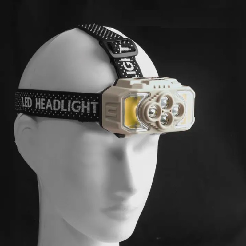 چراغ پیشانی مدل COB+4LED SENSOR